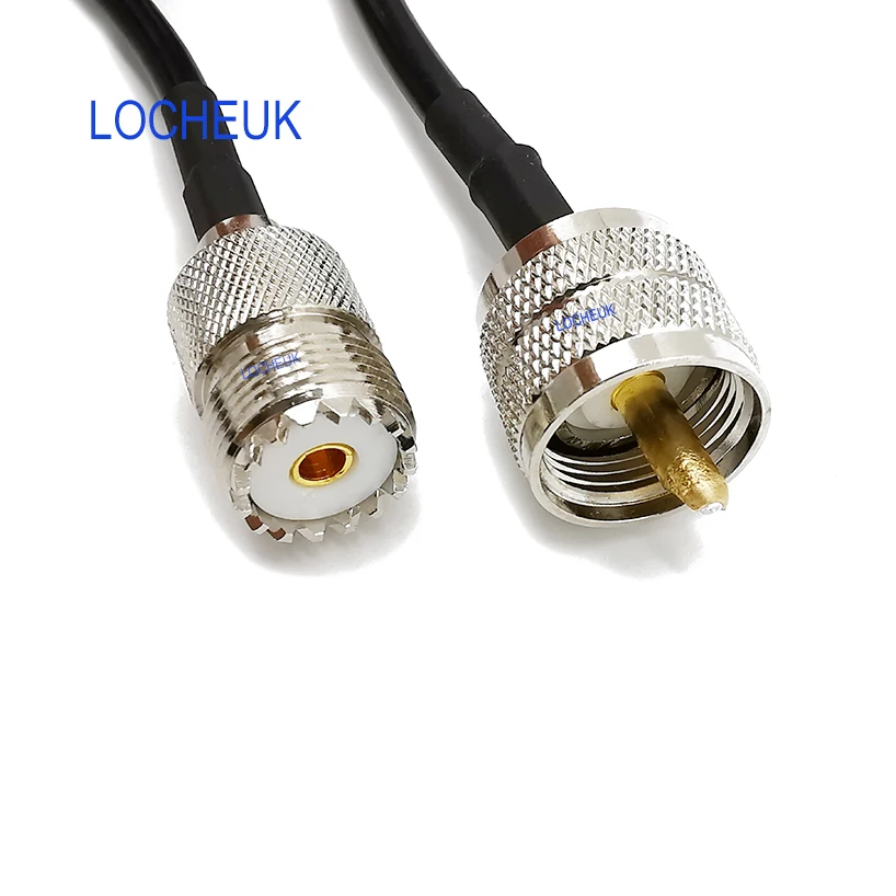 Радиочастотный коаксиальный кабель RG58 UHF PL259 штекер к SO239 гнездовой разъем
