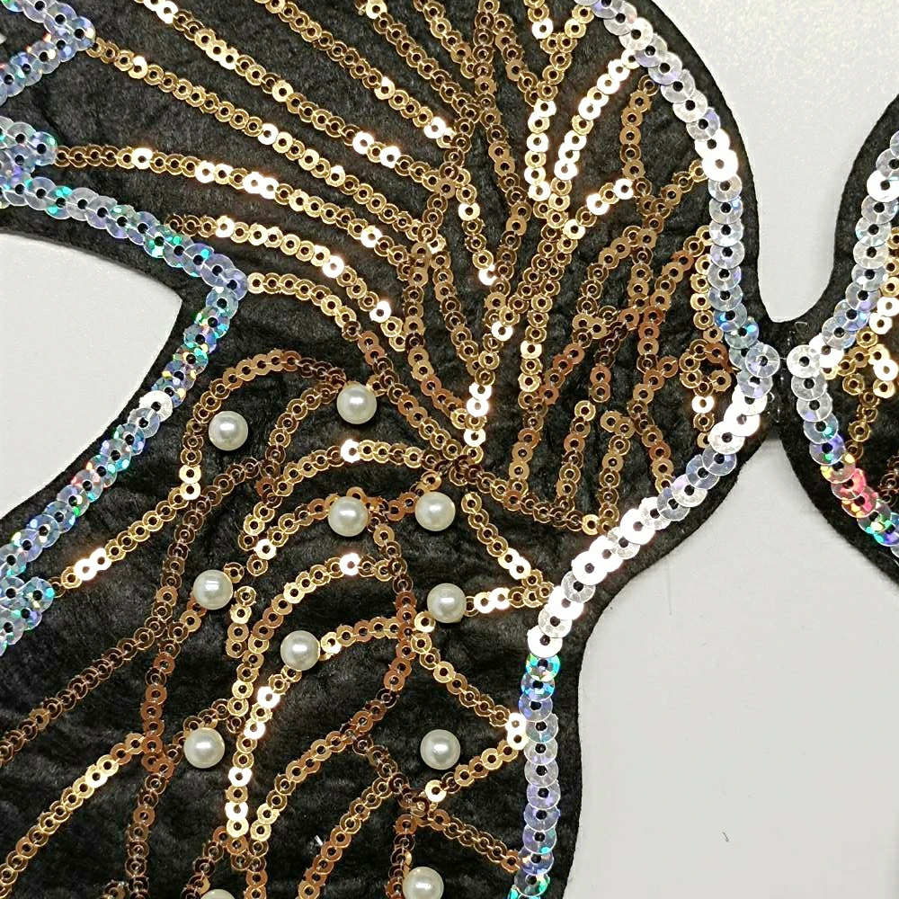 

large embroidery big wings feather animal cartoon patches for bag badges applique clothing DE-3155