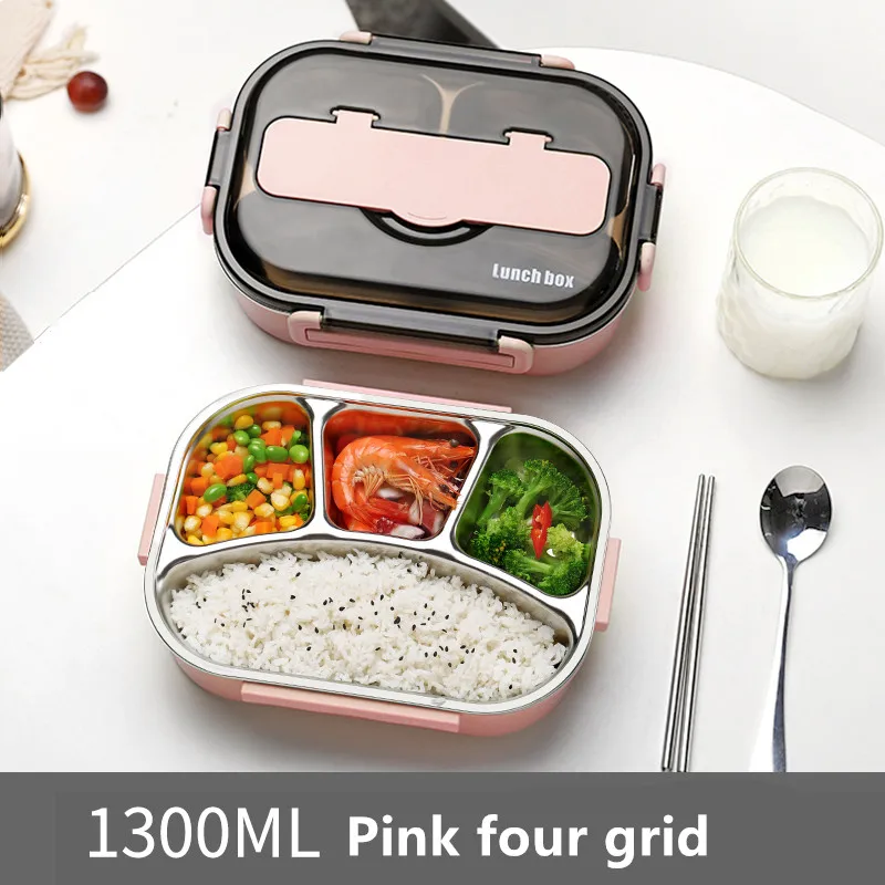 Ланч бокс для детей контейнер еды из нержавеющей стали 304 кухонный Герметичный