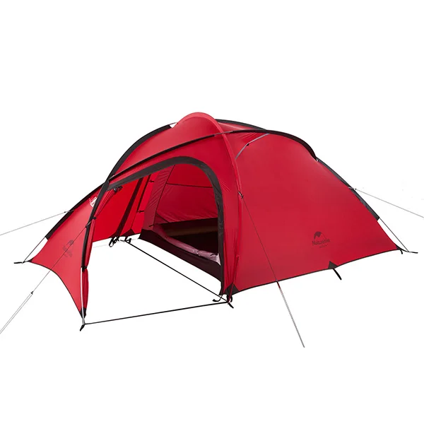 20D Red Naturehike серия Hiby семейная палатка 20D/210T Сверхлегкая ткань для 3 человек с ковриком NH18K240-P - Цвет: 20D Red