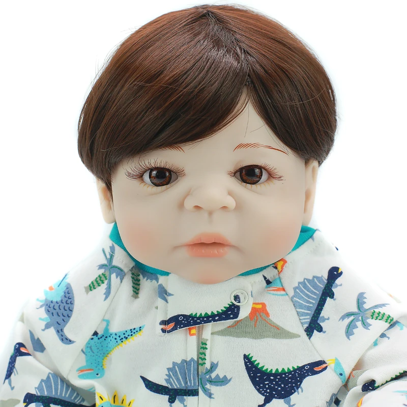 22 дюймов Reborn Baby Doll игрушки 55 см полный силиконовый винил реалистичные Красивые