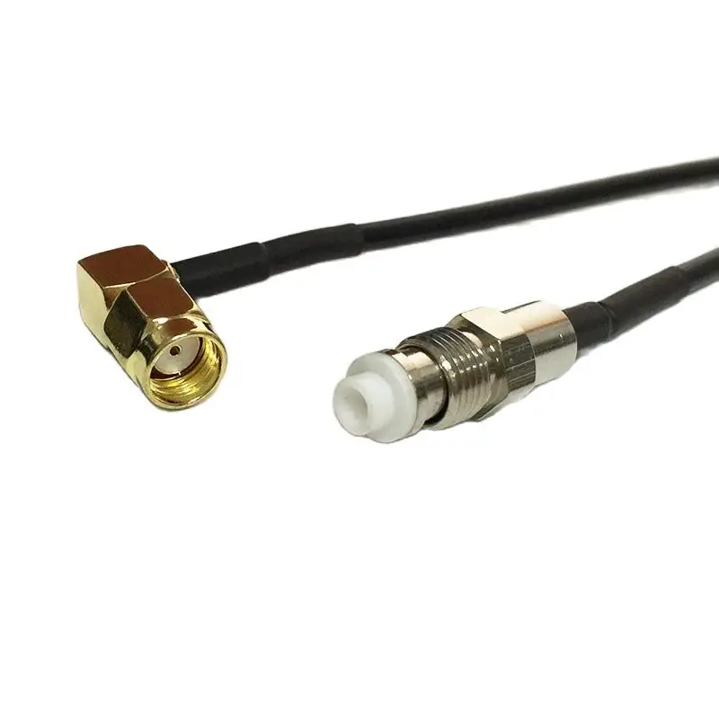 

New Modem Coaxial Cable RP-SMA Male Plug Right Angle Switch FME Female Jack Connector RG174 Cable 20CM 8" Adapter Rf Jumper