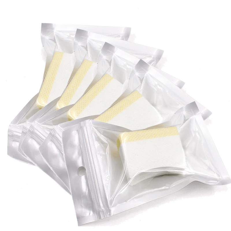 40/200PCS Disposable Eyelash Remover Cotton Pads Sticker For Removing Under Eye Pads Patches For Makeup Extension Tool