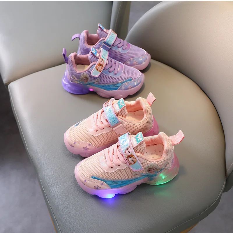 Кроссовки Детские со светящейся подошвой с подсветкой для девочек размер 22- 31 |