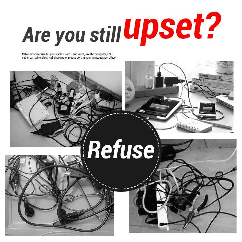 Клейкие зажимы для проводов прозрачные кабеля настольный органайзер