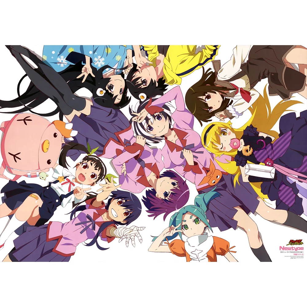 Алмазная 5D Вышивка сделай сам Bakemonogatari японское аниме картина ручной работы