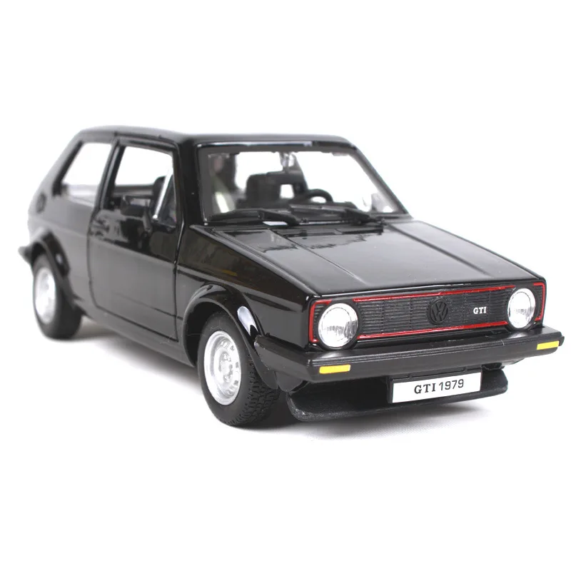 Bburago 1:24 1979 Volkswagen Golf GTI моделирование брелок для автомобильных ключей имитационная