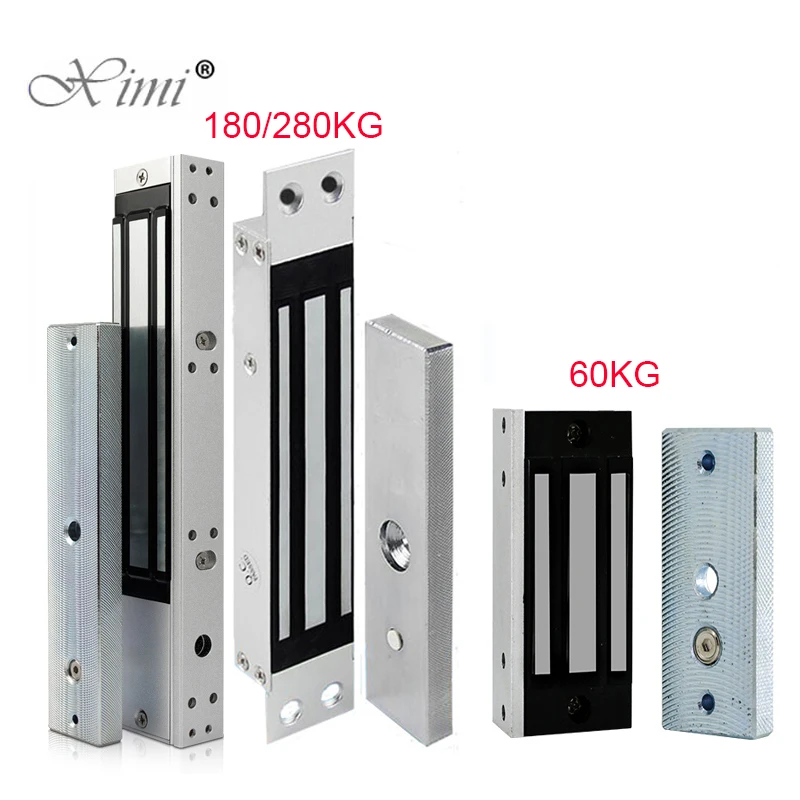 

Single Door 12V Electric Magnetic Electromagnetic Lock 180KG (350LB) Holding Force for Access Control silver