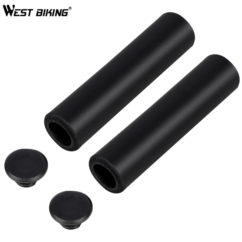 WEST BIKING силиконовый Противоскользящий чехол на руль велосипеда с амортизацией для горной дороги, горного велосипеда