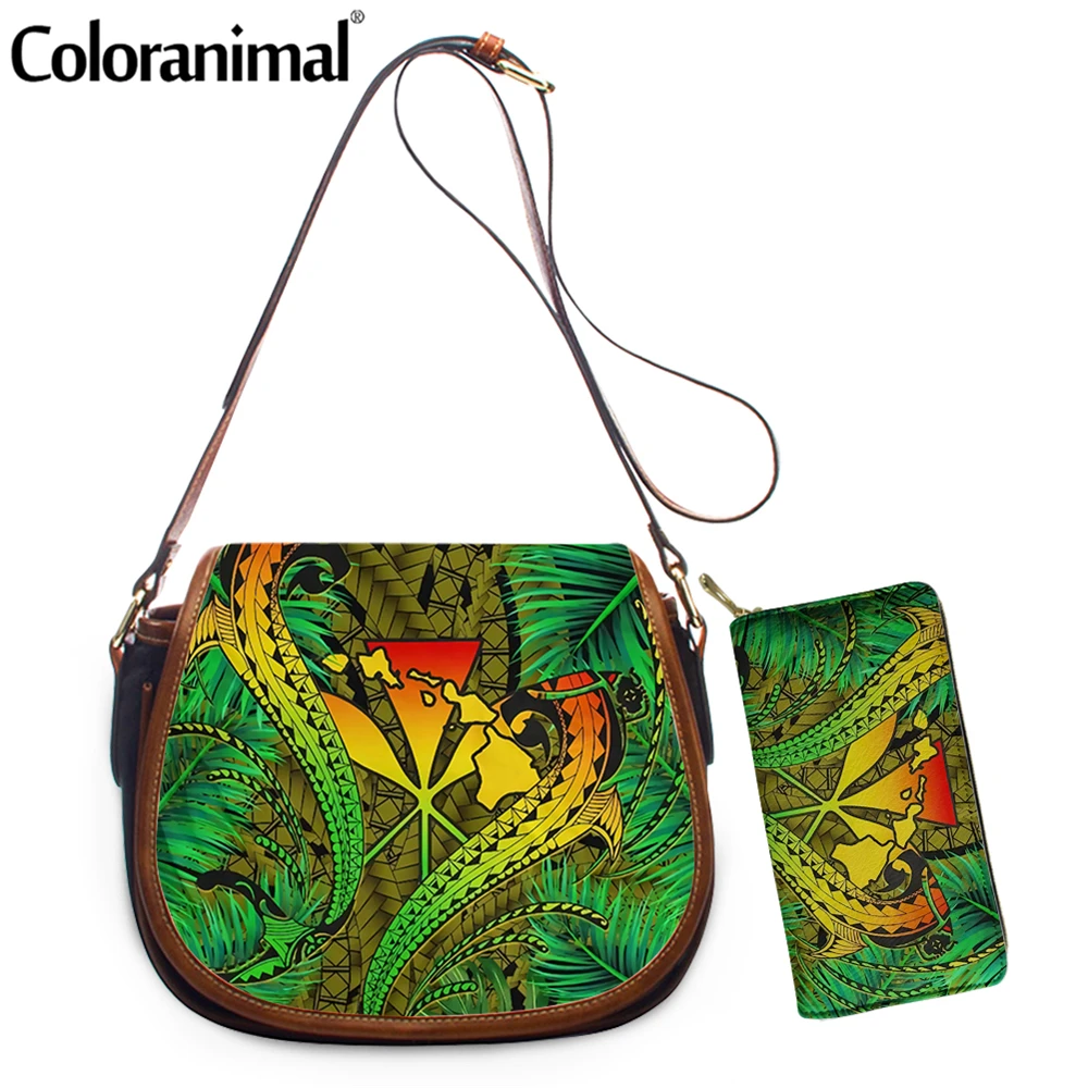 Женская сумка-Кроссбоди из ПУ кожи с принтом в виде цветных животных гавайская