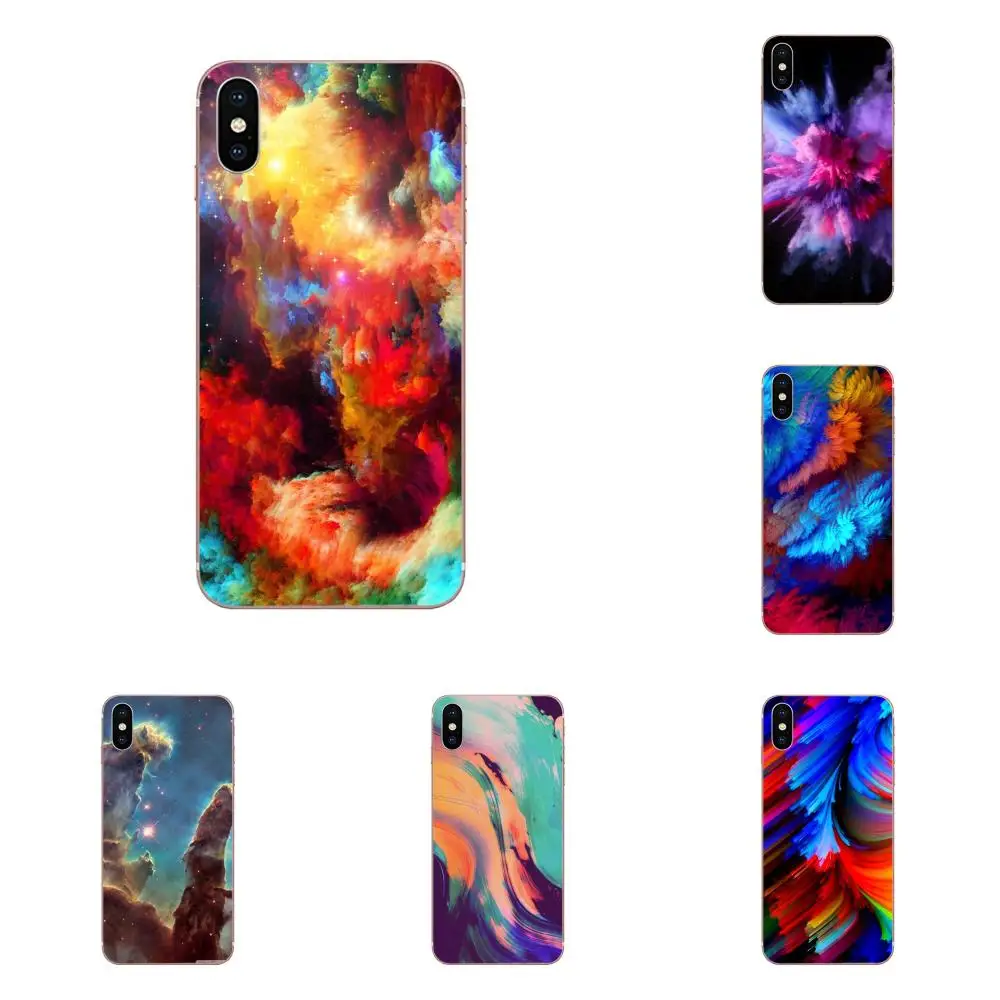 Роскошные Картина маслом Красочные ударов с узором для Huawei NOVA 2 V20 Y3II Y5 Y5II Y6 Y6II Y7 Y9 G8