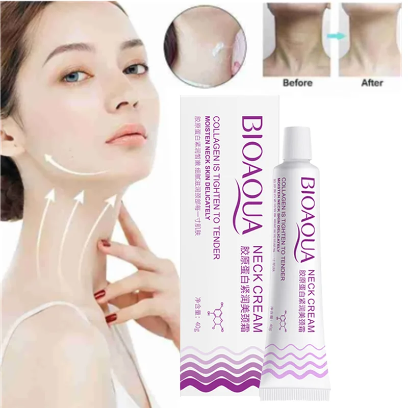 

Neck Cream Collagen Whitening Moisturizing Essence Firming Anti-Wrinkle Cream Repair Anti-aging Suitable for Neck Facial Care
