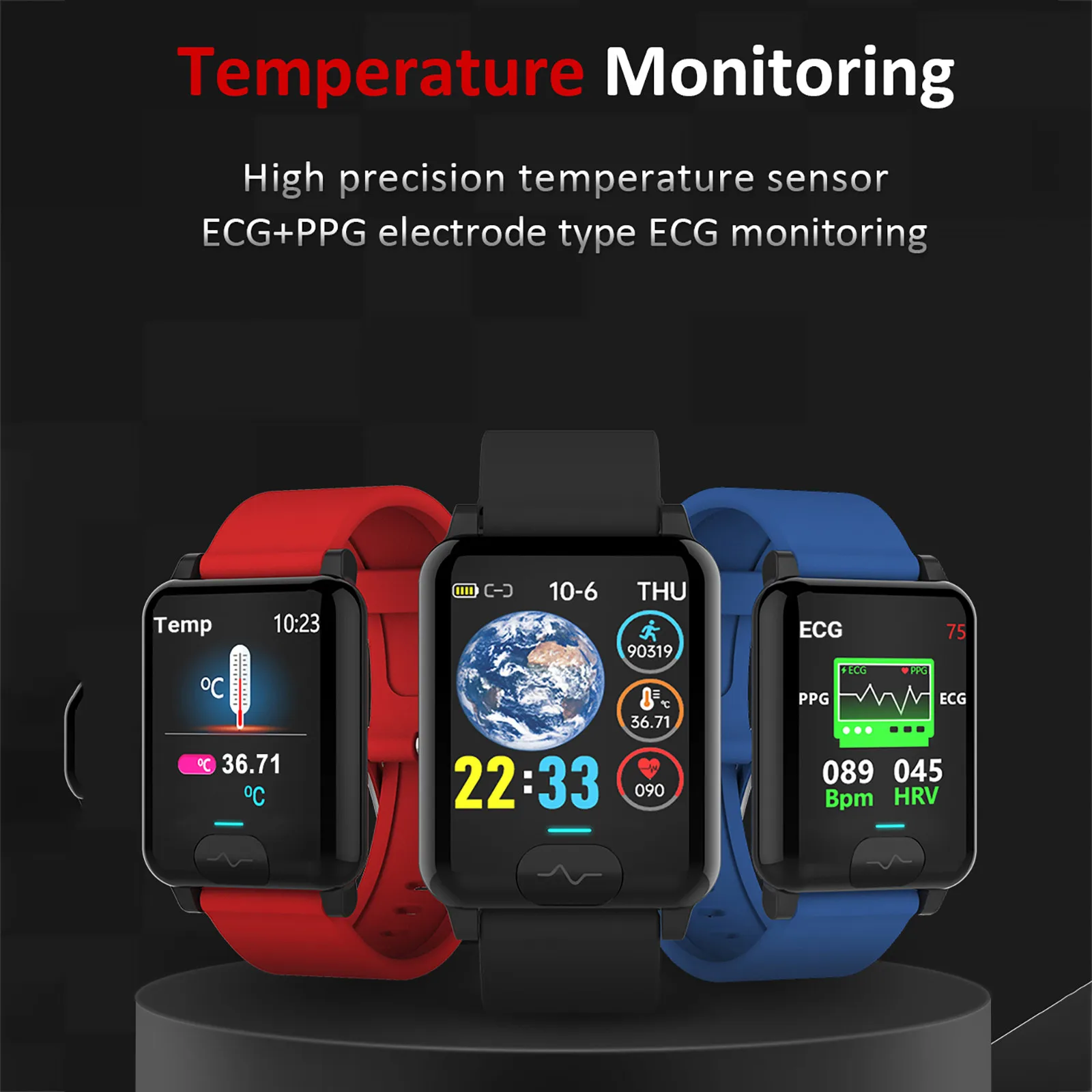 Бесплатная доставка CARPRIE E04ssmart часы Ppg кислородное кровяное давление спортивные