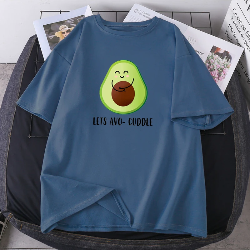 Позволяет Avo обниматься женские свободные футболки высокого качества Модные