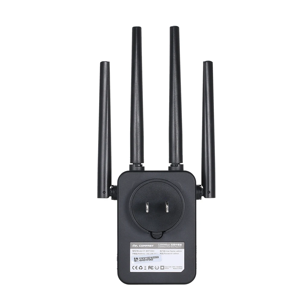 Беспроводной двухдиапазонный Wi Fi ретранслятор 1200 Мбит/с 2 4 и 5 8 ГГц|Беспроводные