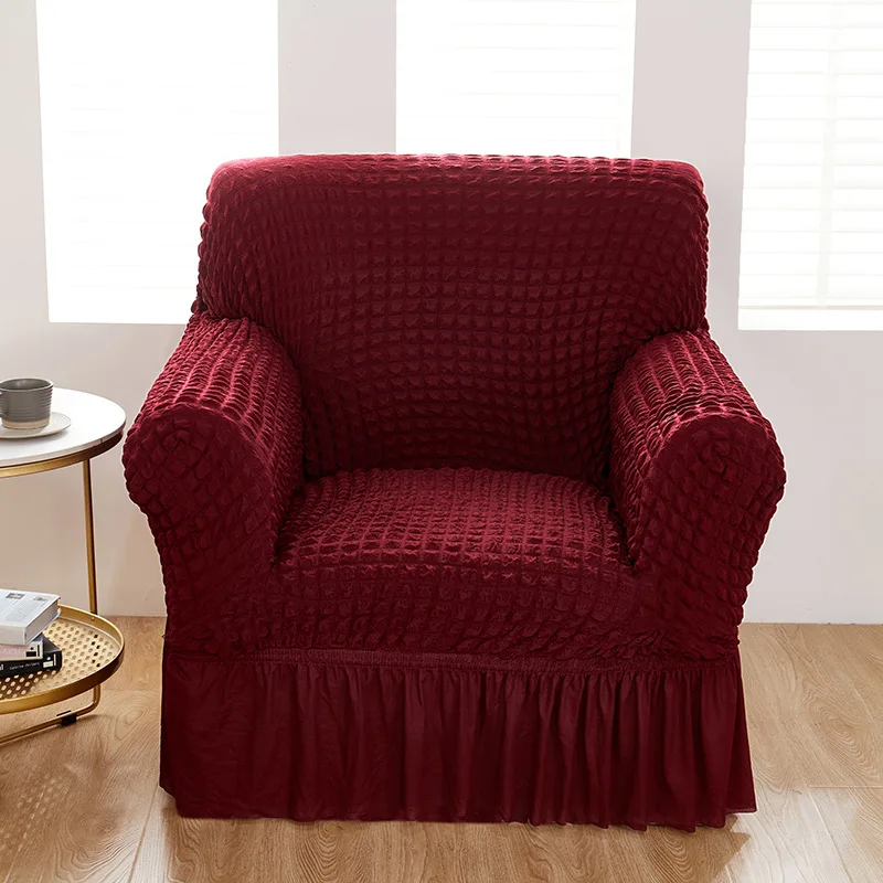 Однотонный эластичный чехол для дивана чехлы гостиной с принтом клетчатые