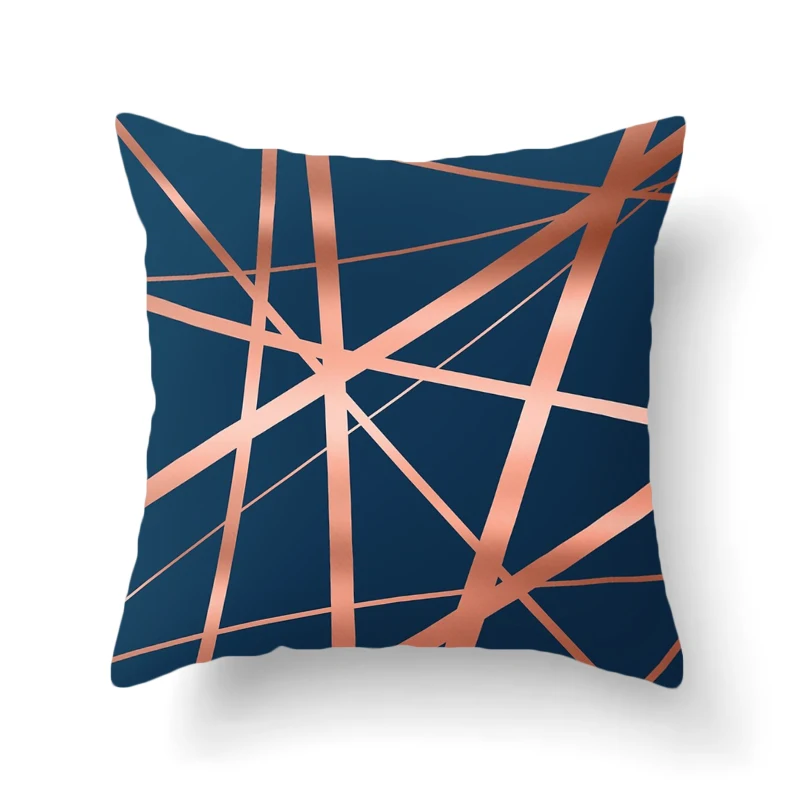 Плюшевая наволочка в полоску домашний декор клетчатый узор для дивана