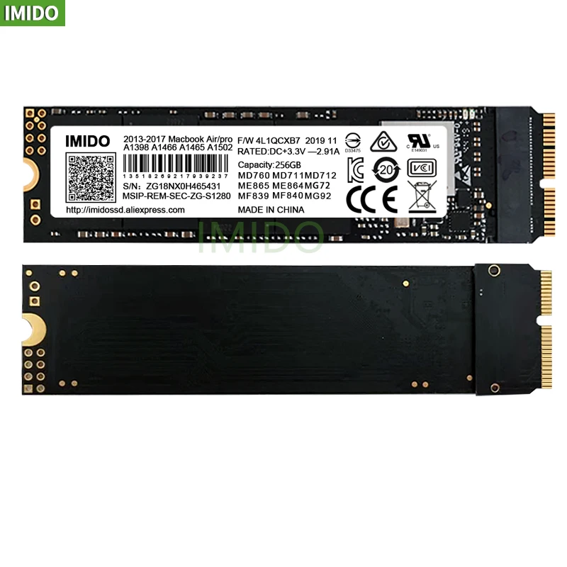 Новый твердотельный накопитель 512 ГБ SSD для 2014 2015 2017 Macbook Air A1465 A1466 Pro Retina A1502 A1398 1 ТБ