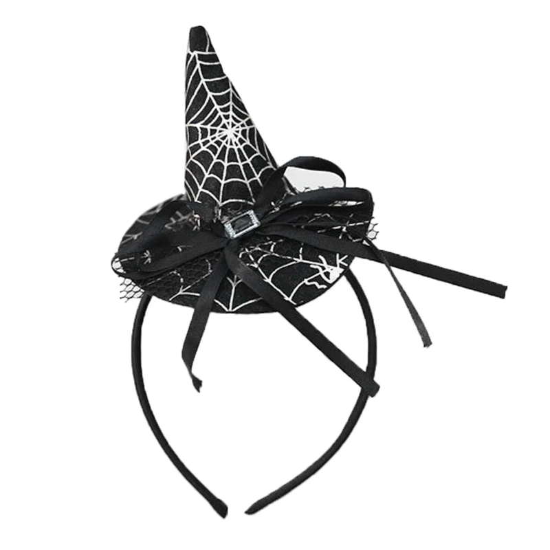 Женская обувь для девочек Обруч волос шляпа ведьмы на Хэллоуин и сердечком