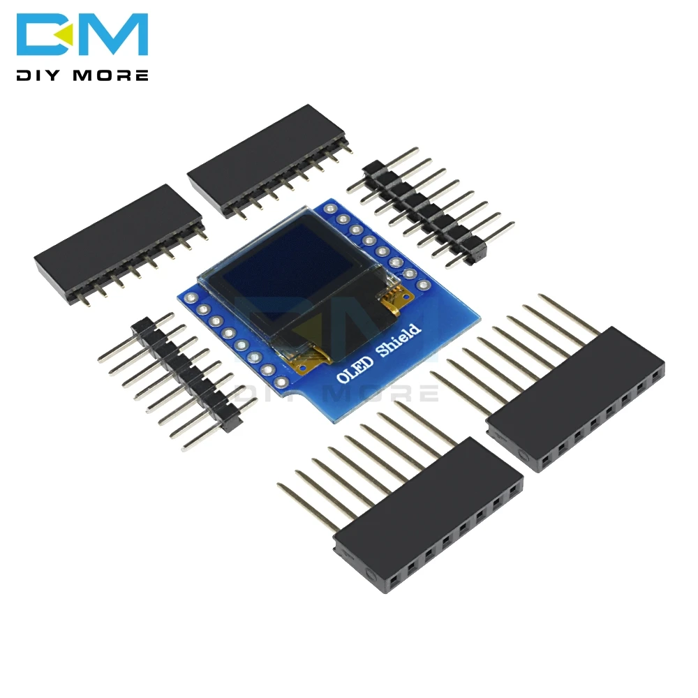 SSD1306 oled-экран для WeMos D1 Mini IIC IEC IOT 0,6" дюймов 64X48 для Arduino совместимый модуль для WeMos D1 Mini 3,3 В