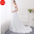 Женское кружевное свадебное платье It's yiiya, белое элегантное платье невесты большого размера на лето 2020