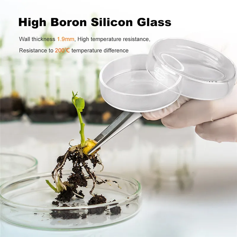 2 шт. 60 мм стеклянная посуда Петри с баночки для крема культура бактерий блюдо