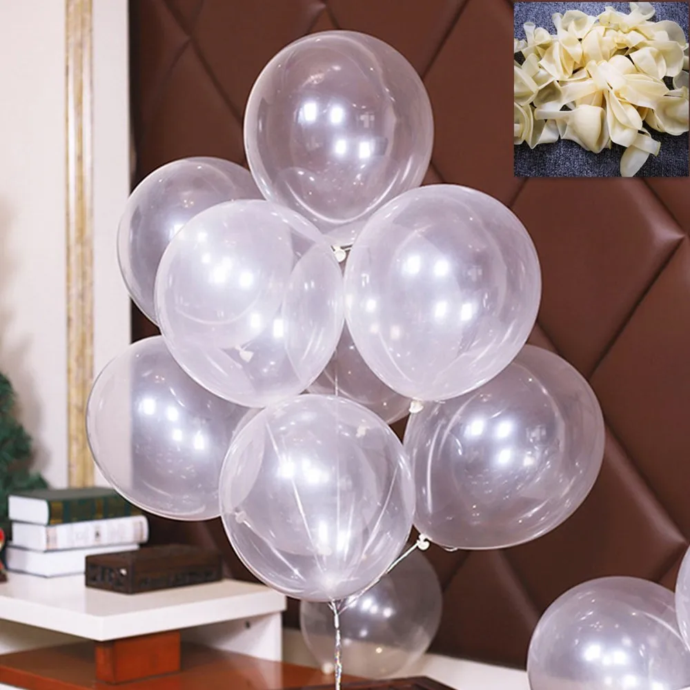 10 шт. 12-дюймовый жемчужный разноцветный надувной прозрачный шар для украшения
