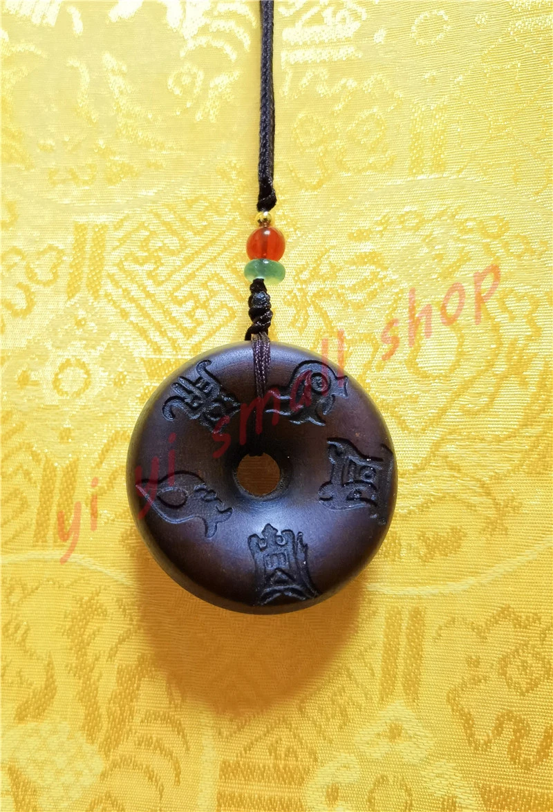 

Taoist articles,Taoist articles, lightning strike jujube wood, five mountains true shape diagram pendant, Taoist pendant, handic