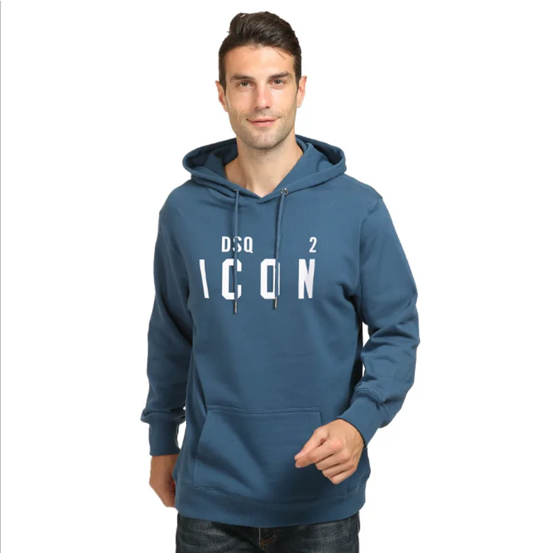 

DSQ Sweatshirt Men Hoodie Unisex Long Sleeve ICON Brand Long Clothing Tops Designer D2 Autumn Winter Pullover куртка со шляпой