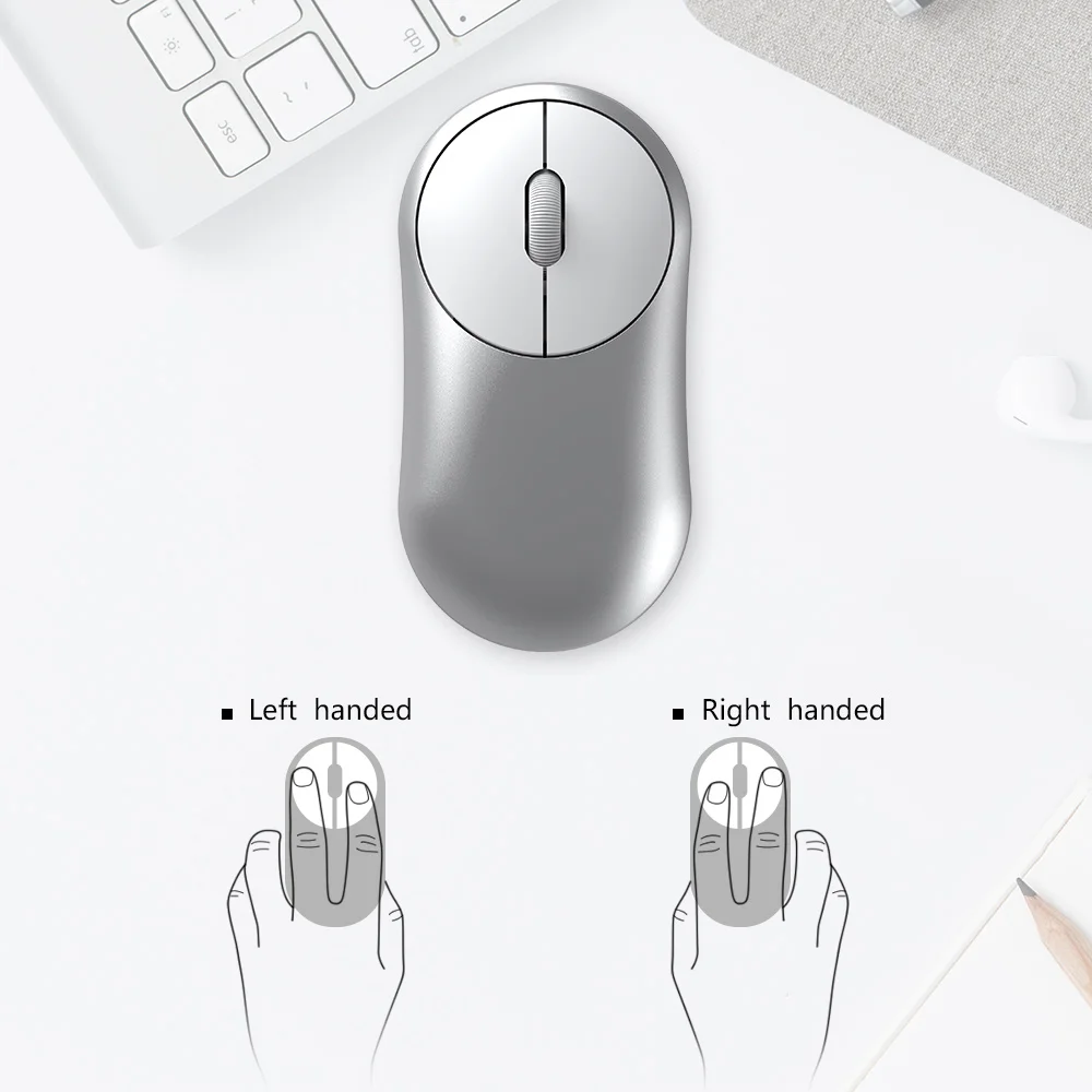 DAREU UFO Беспроводная Бесшумная мышь Bluetooth+ 2,4 ГГц Двухрежимная оптическая мышь с отключением звука или щелчком кнопки для правой и левой руки