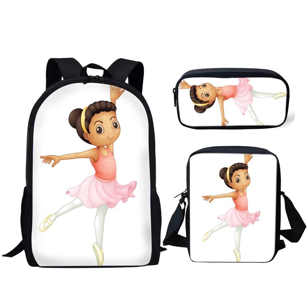 

Комплект из 3 сумок и рюкзаков для девочек, милый школьный ранец с мультипликационным принтом для учеников, Детский рюкзак на плечо для книг