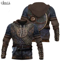 cloocl newest vikings armor 3d print hoodies men women harajuku fashion sweatshirt autumn streetwear tops drop shipping
