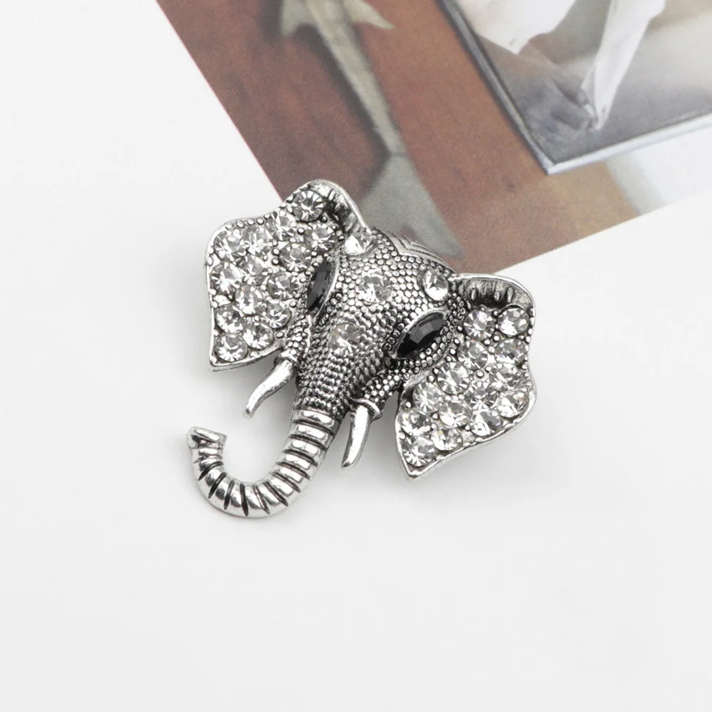 Брошь в форме слона золотые броши из акриловой смолы с кристаллами булавки для