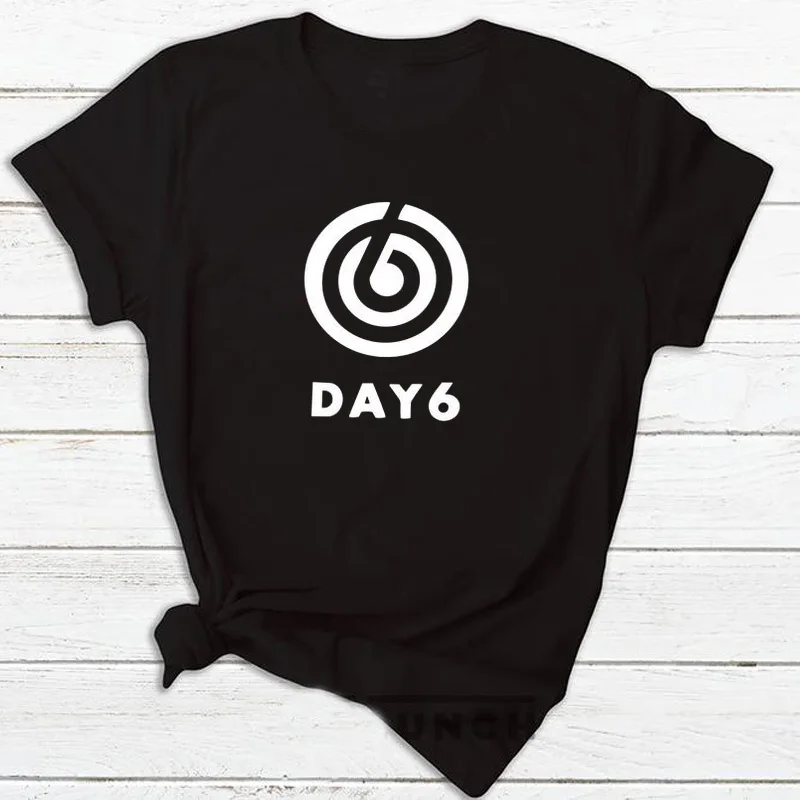 6 й день футболки для женщин мужчин и Day6 Kpop Футболки унисекс в Корейском стиле