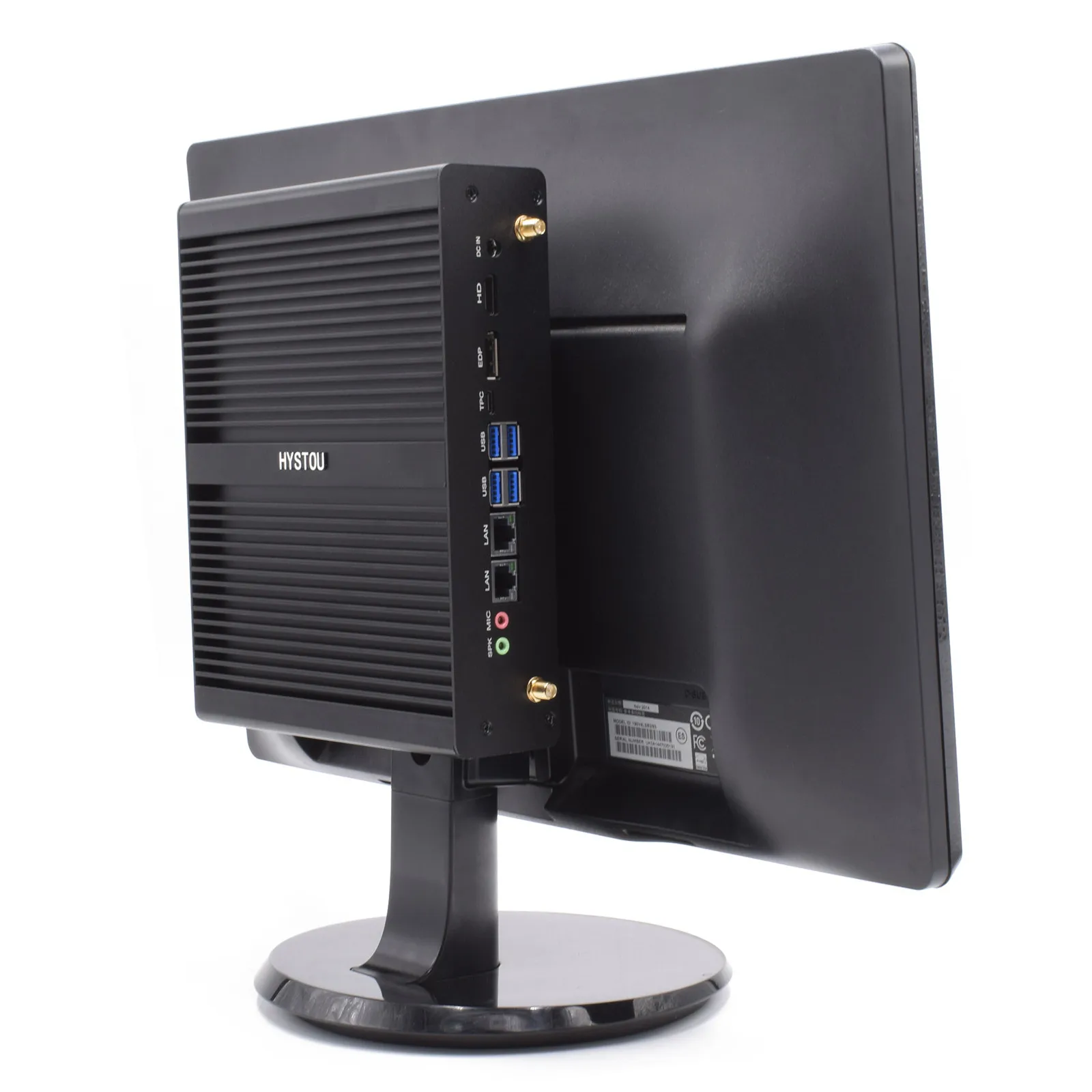 Мини ПК HYSTOU без вентилятора настольный компьютер Intel Core i3 8145u i5 8265u windows10pro Type c HD EDP