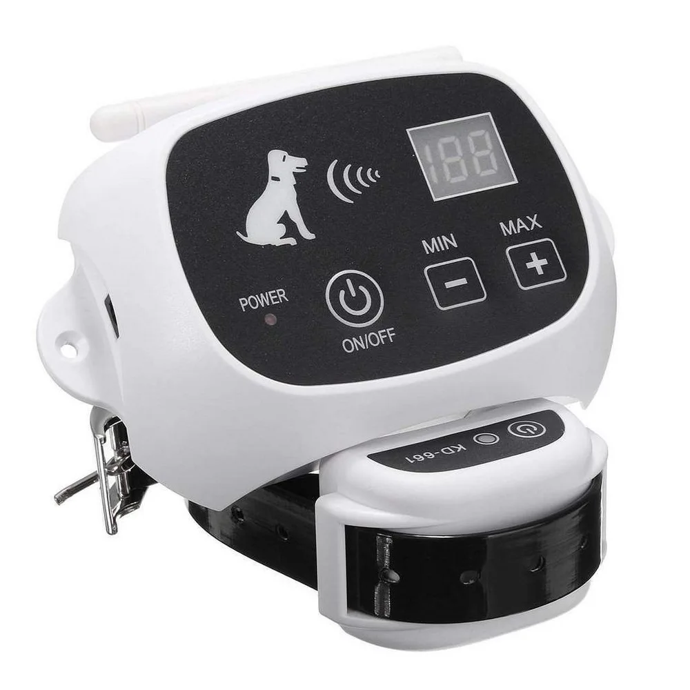 

Wireless Remote Dog Fence System Pet Electronic Fencing Device Waterproof Dog Training Collar Electric Shock 0-100 Levels KD-661
