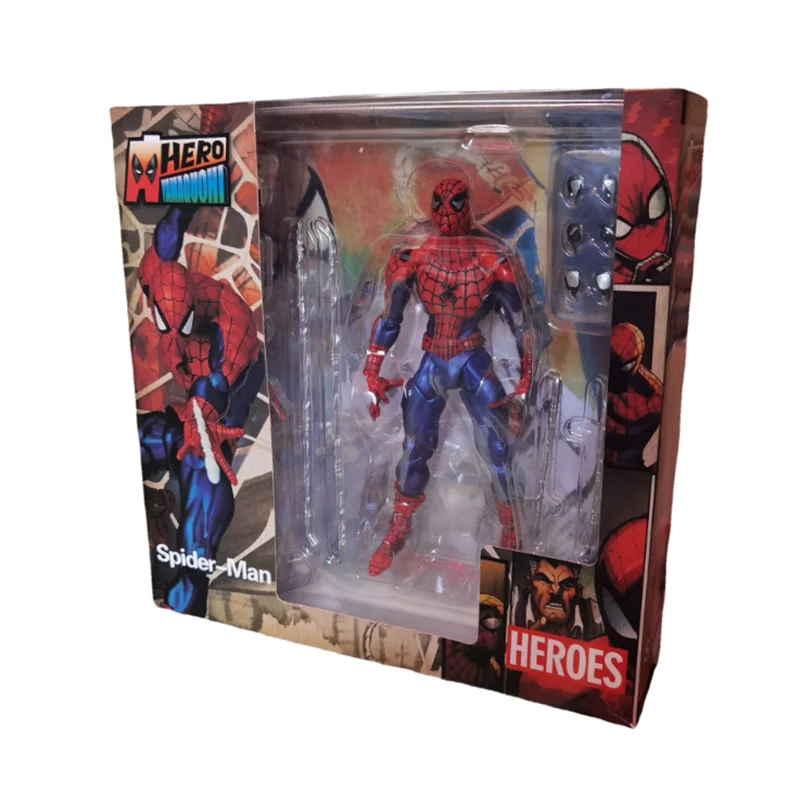 16cm Disney Marvel The Avengers Super Hero Spiderman Action Figures Toys Amazing BJD Spider Man Model Boxed Gifts for Kids Boy |