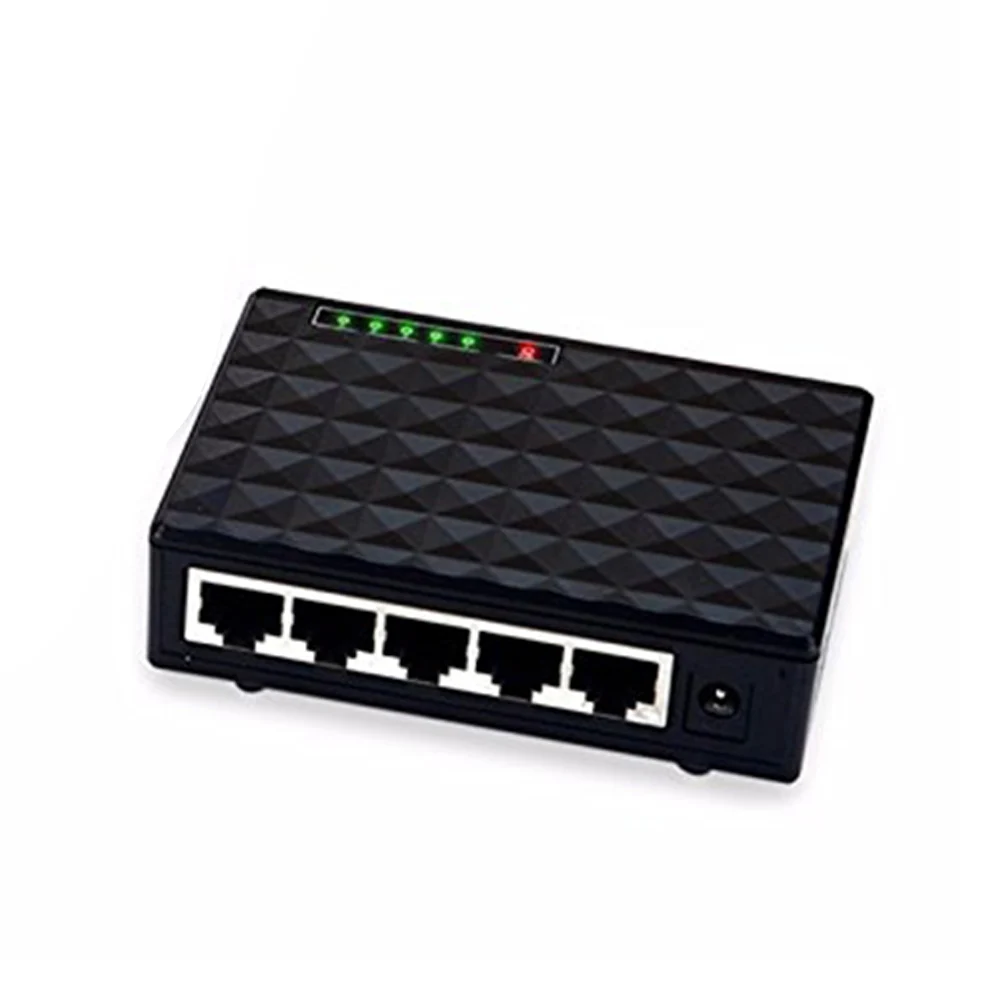 

Mini 5-Port Hub LAN Desktop Switch Network Ethernet Adapter Gigabit Exchange