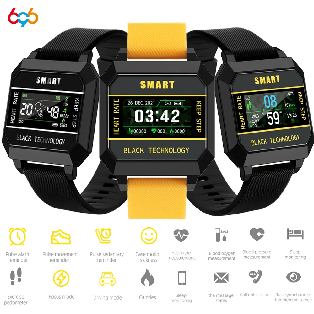 Heartrate Monitor Multiple Sport Model Fitness Tracker Smartwatch Man Women Anti-fatigue Smart Watch For IOS Android Phone PK F9 |