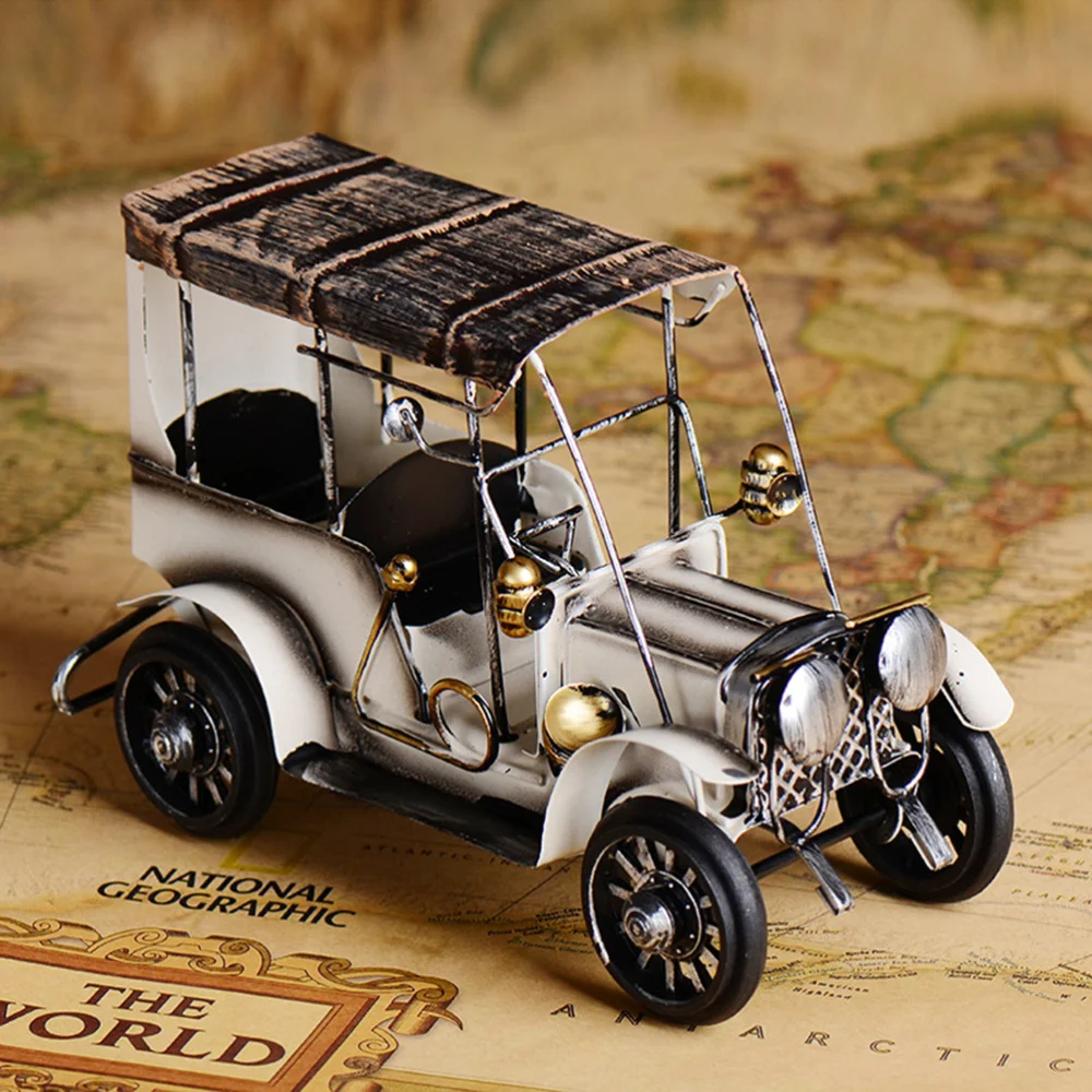 Металлическая антикварная винтажная модель автомобиля домашний декор украшения