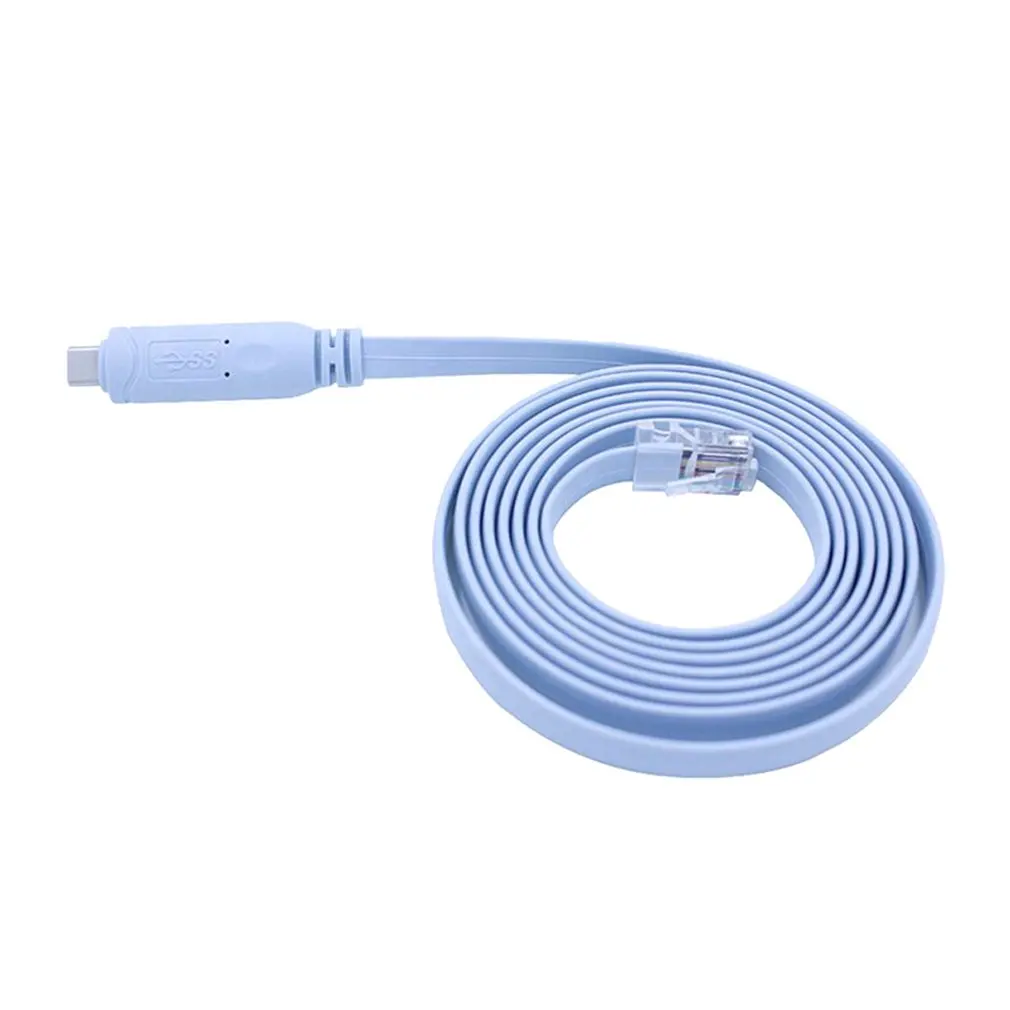 

Type C To RJ45 Drive Free USB 2.0 Compatible Console Cable 1.8 Meters Compatible With Windows MAC And Linux