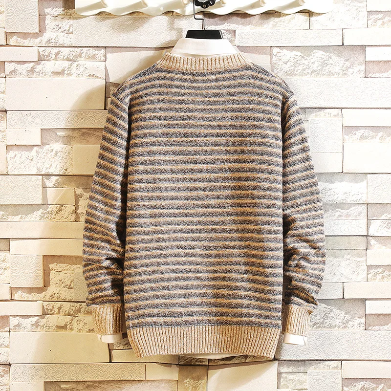 Мужской осенне зимний облегающий пуловер с круглым вырезом|pullover boy|pullover menpullover women