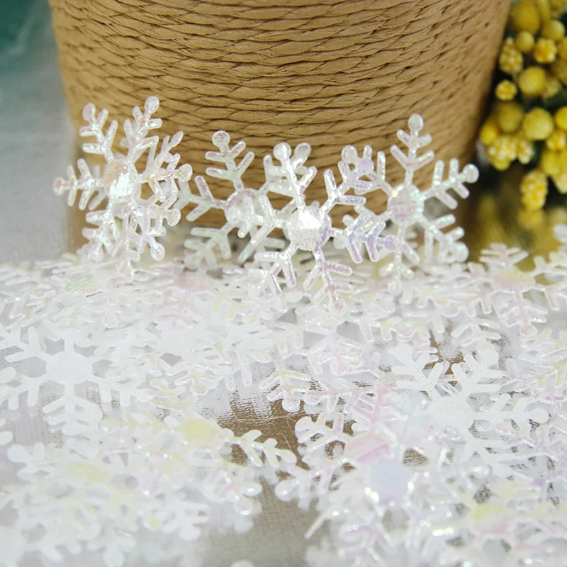 100pcs/bag Snowflake Christmas Decorations for Home Winter Wedding Party Decoration Navidad Happy New Year Supplies | Дом и сад