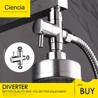 G1 2  Bathroom Angle Valve For Solid Brass 3-Way Shower Arm Diverter Valve Handshower for Handshower Universal Shower Components