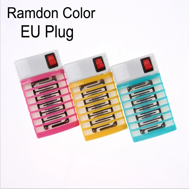EU Plug Вилка Европа/США москитная убийца лампы светодиодный разъем Электрический москитная муха насекомых Ловушка Убийца Zapper ночник освещение - Цвет: EU Plug