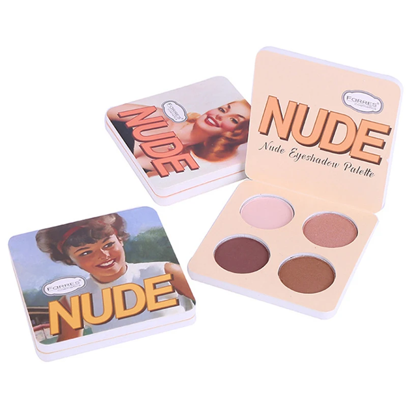 Популярный бренд Makeup Pro 4 Цвета Палитра теней для век Косметика долговечная