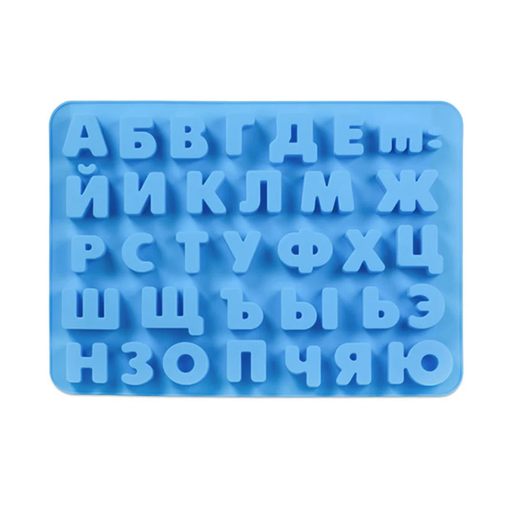 Силиконовая форма с русским алфавитом 3D для шоколада буквами инструменты