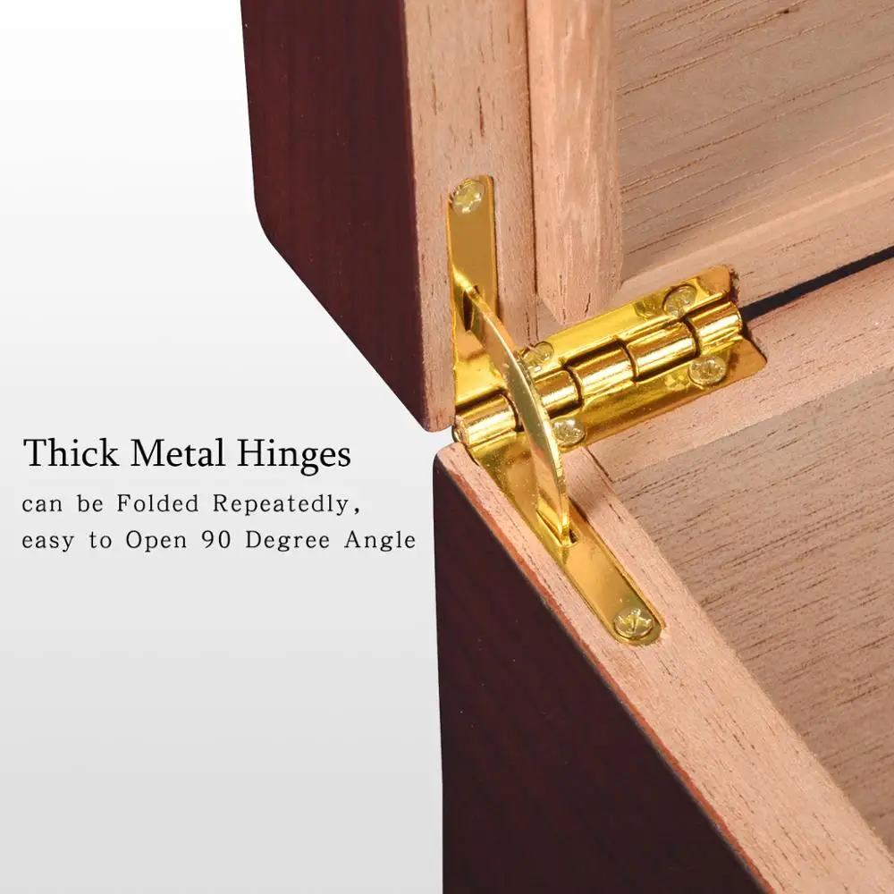 Большой хьюмидор VOLENX с гигрометром и увлажнителем коробка для сигар из