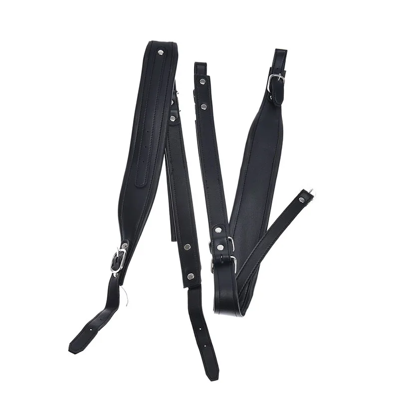 

Adjustable One Pair Synthetic Leather Accordion Shoulder Straps Belt
