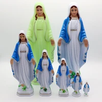 catholic resin madonna virgin mary statue figure handmade figurine religious wedding gift xmas desktop home decorative ornament